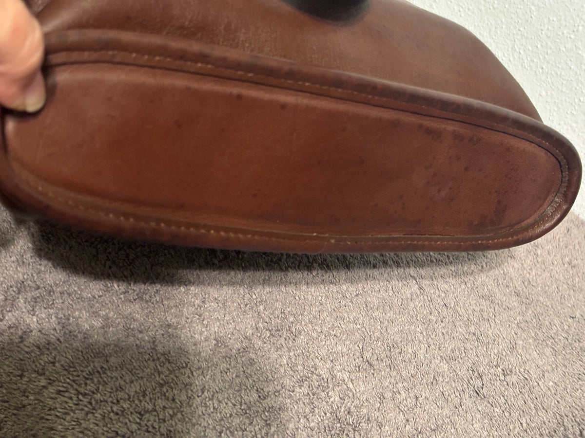 Vintage Coach Equestrian Slim Bucket Bag 9806 Brown Leather USA 1997