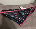 Coach Midnight Navy Satin Scarf