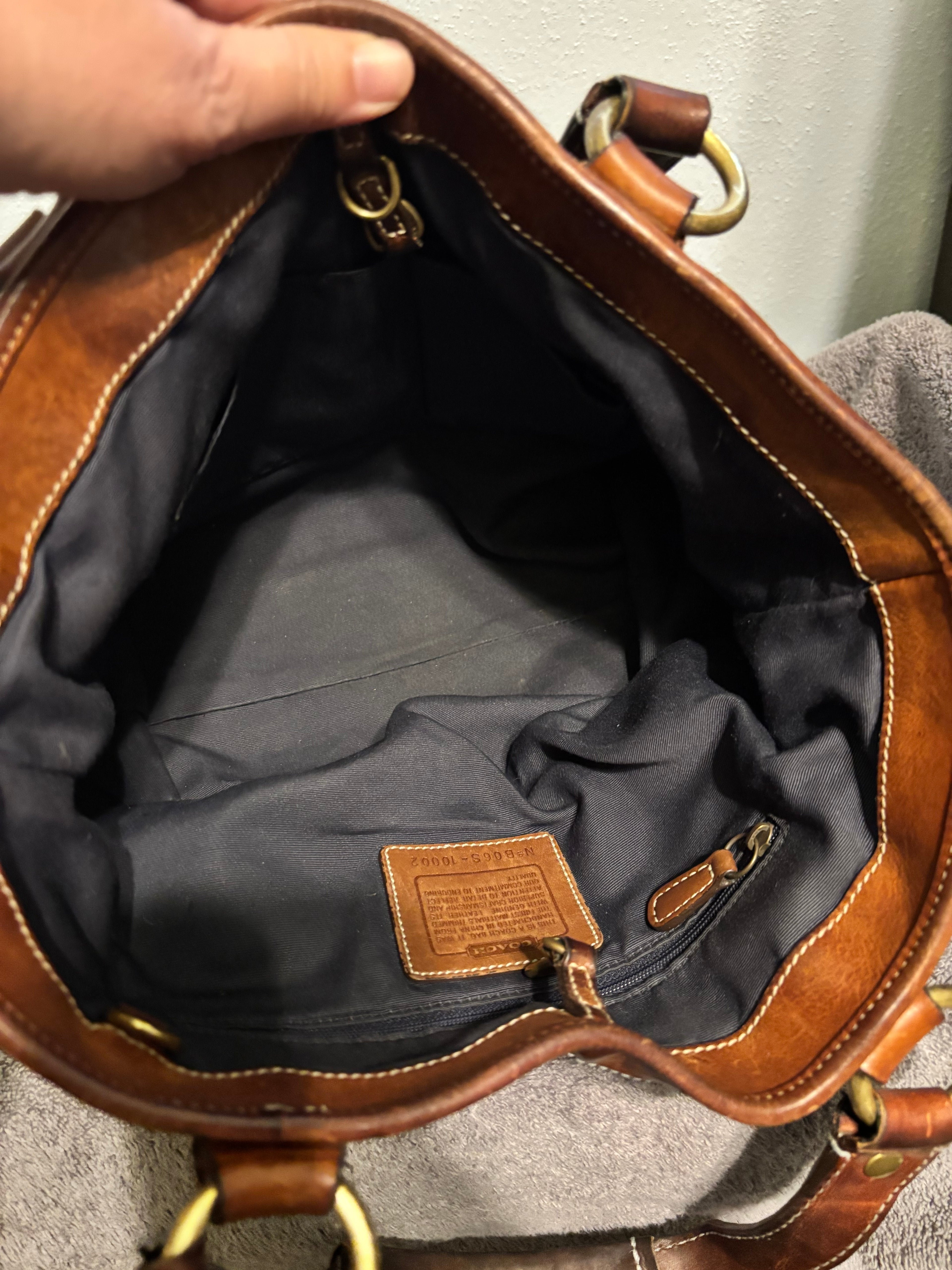Vintage Coach Denim Shoulder Bag Model 10002 – Rare Style