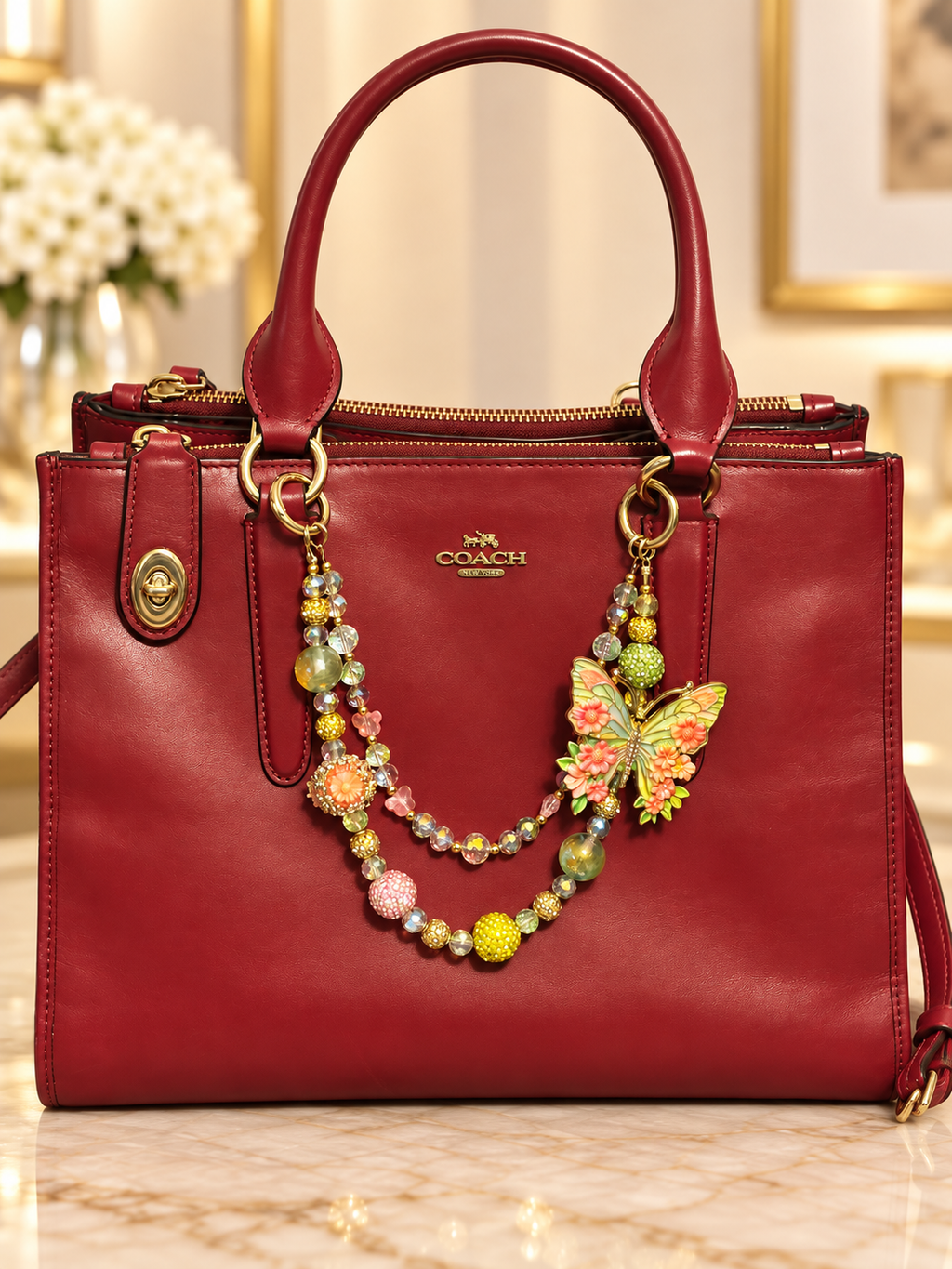 ✨ Beaded Purse Necklaces | Double-Strand Handbag Jewelry & Charms 👜
