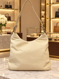 ✨ Salvatore Ferragamo Cream Canvas Hobo Shoulder Bag – Made in Italy ✨