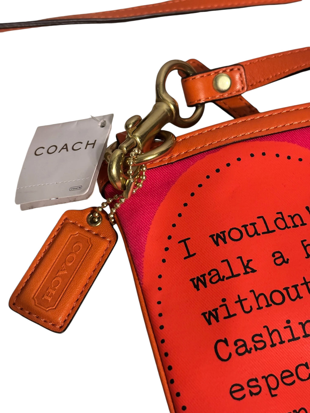 Coach Bonnie Cashin Kisslock Crossbody – Pink/Coral Graphic Print – NWT