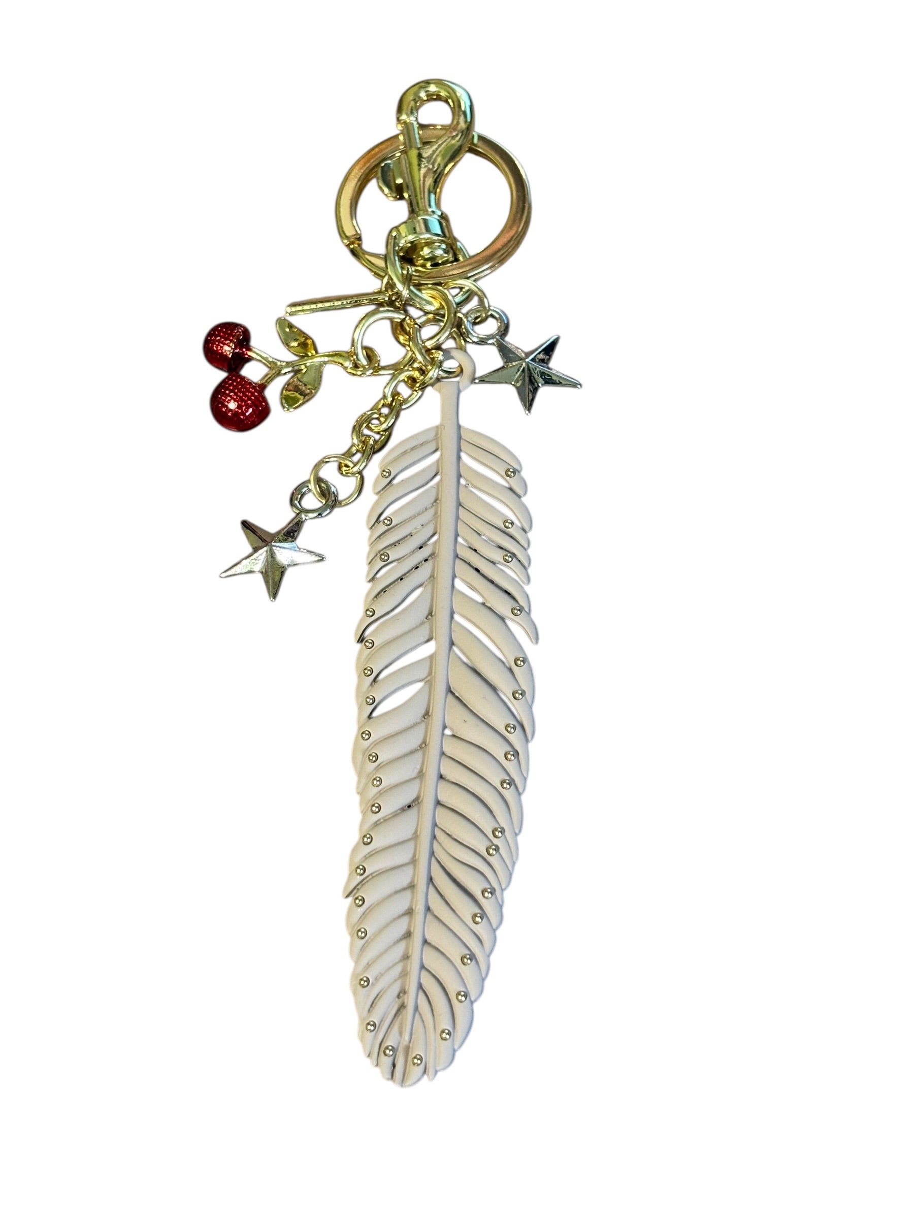Feather Charm Mix – Star & Cherry Bag Charm