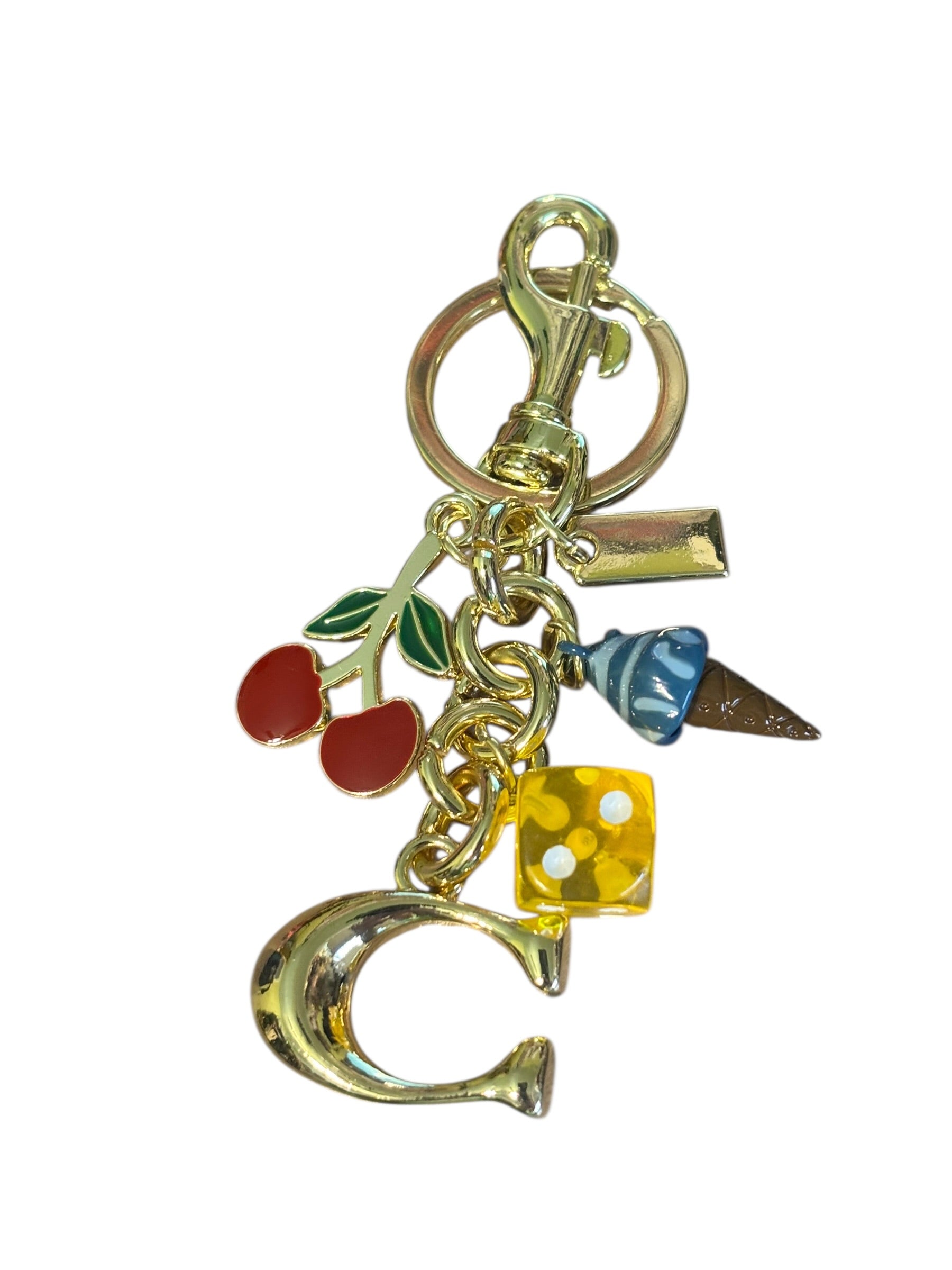 Playful Charm Mix – Cherry, Ice Cream & Letter Bag Charm