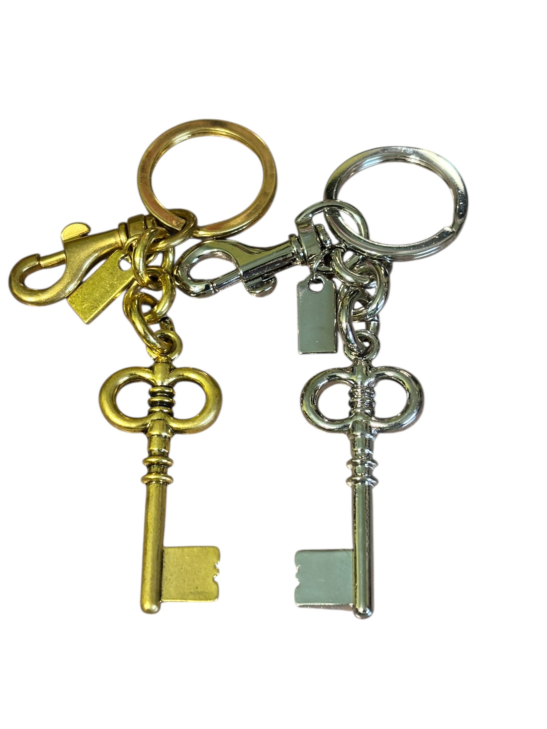 Classic Key Charm – Gold or Silver Bag & Keychain Accessory