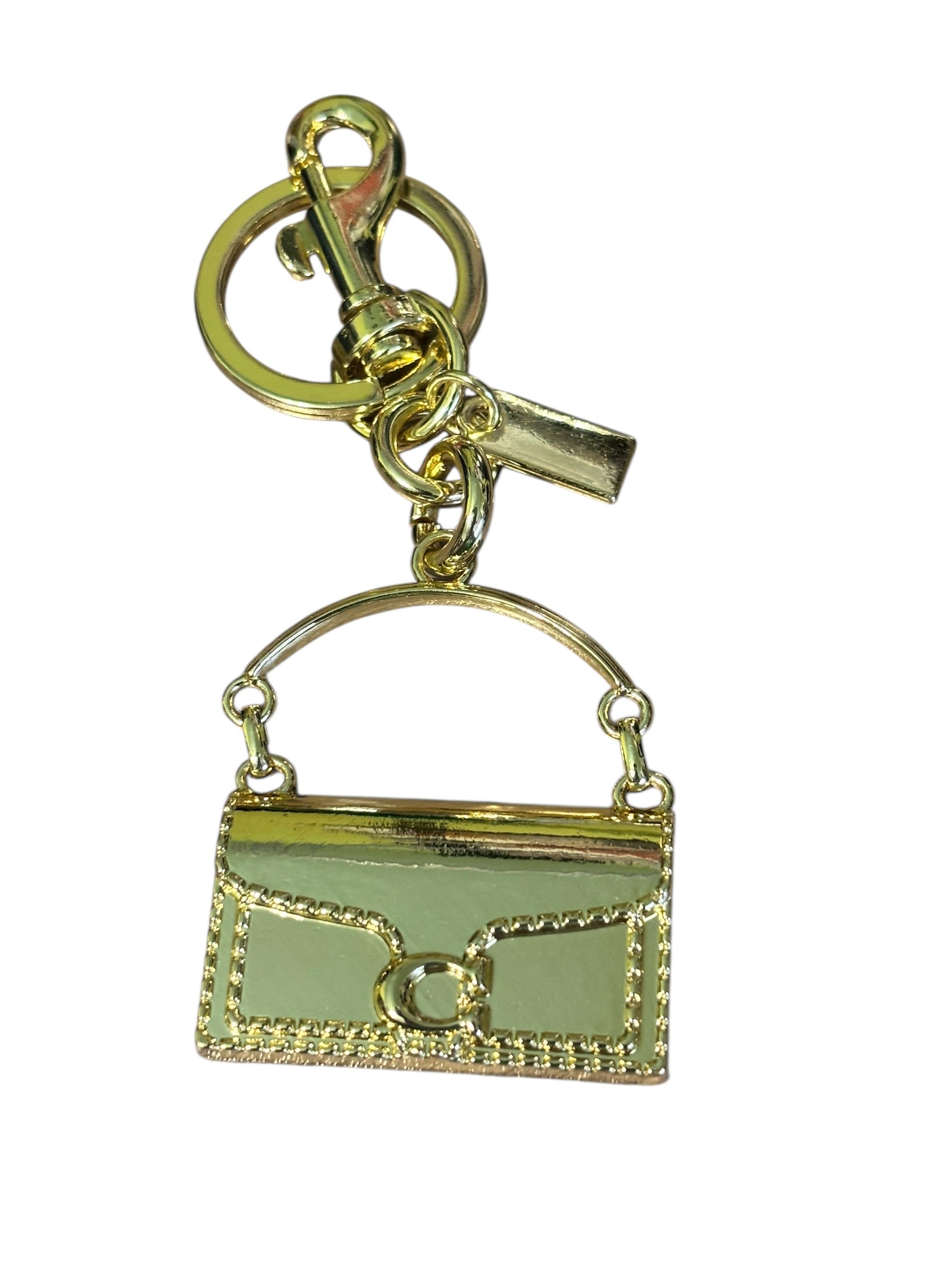 Mini Bag Charm – Gold Tone Purse Keychain
