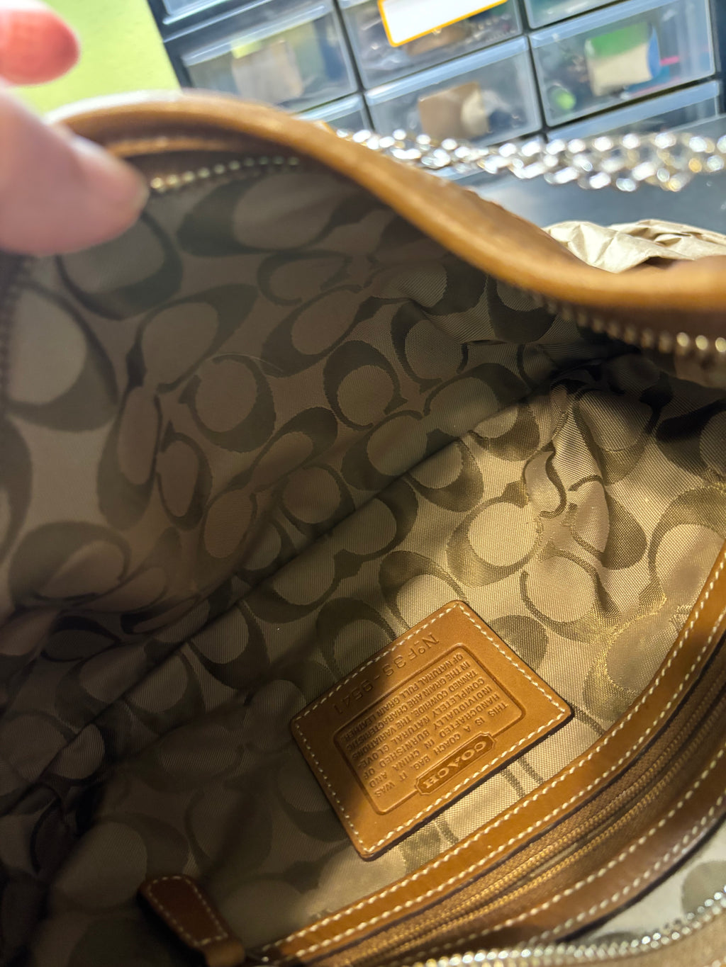 Vintage Coach Soho Hobo – Brown Leather – 2003