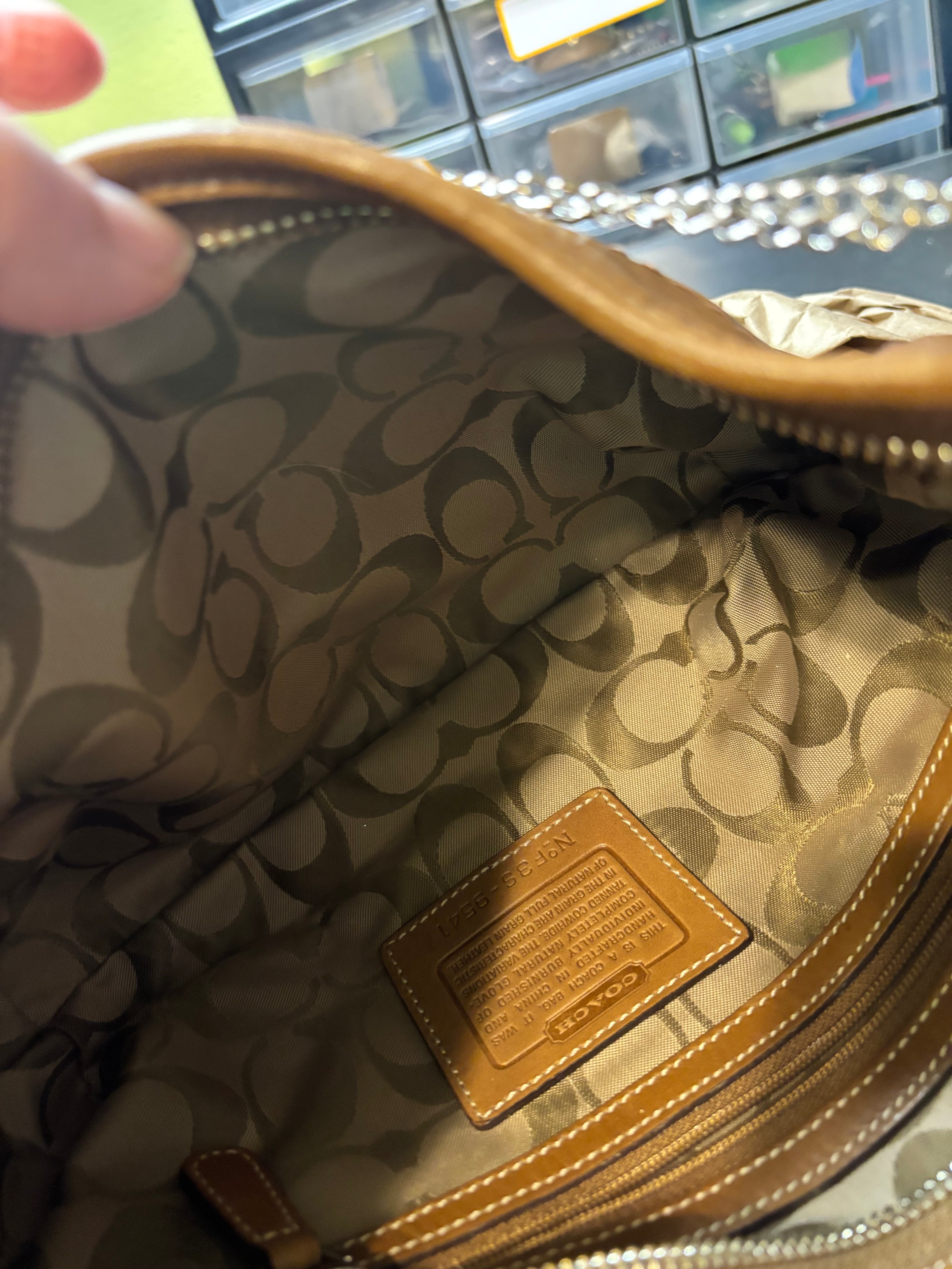 Vintage Coach Soho Hobo – Brown Leather – 2003