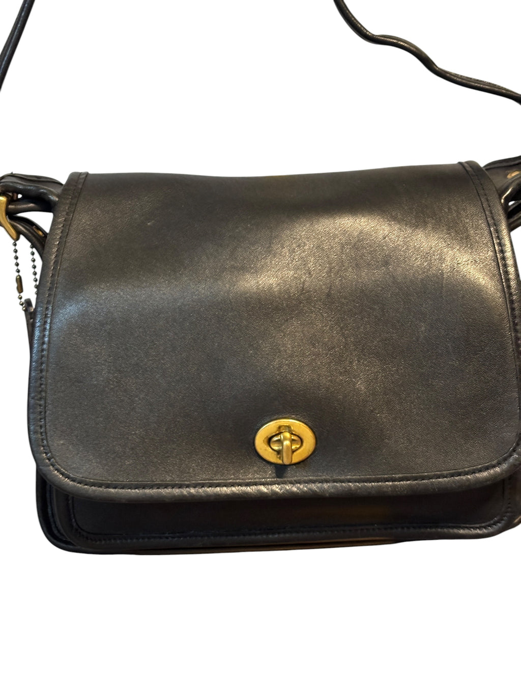 Coach Vintage Rambler 9061 Black Leather Crossbody Bag 2003