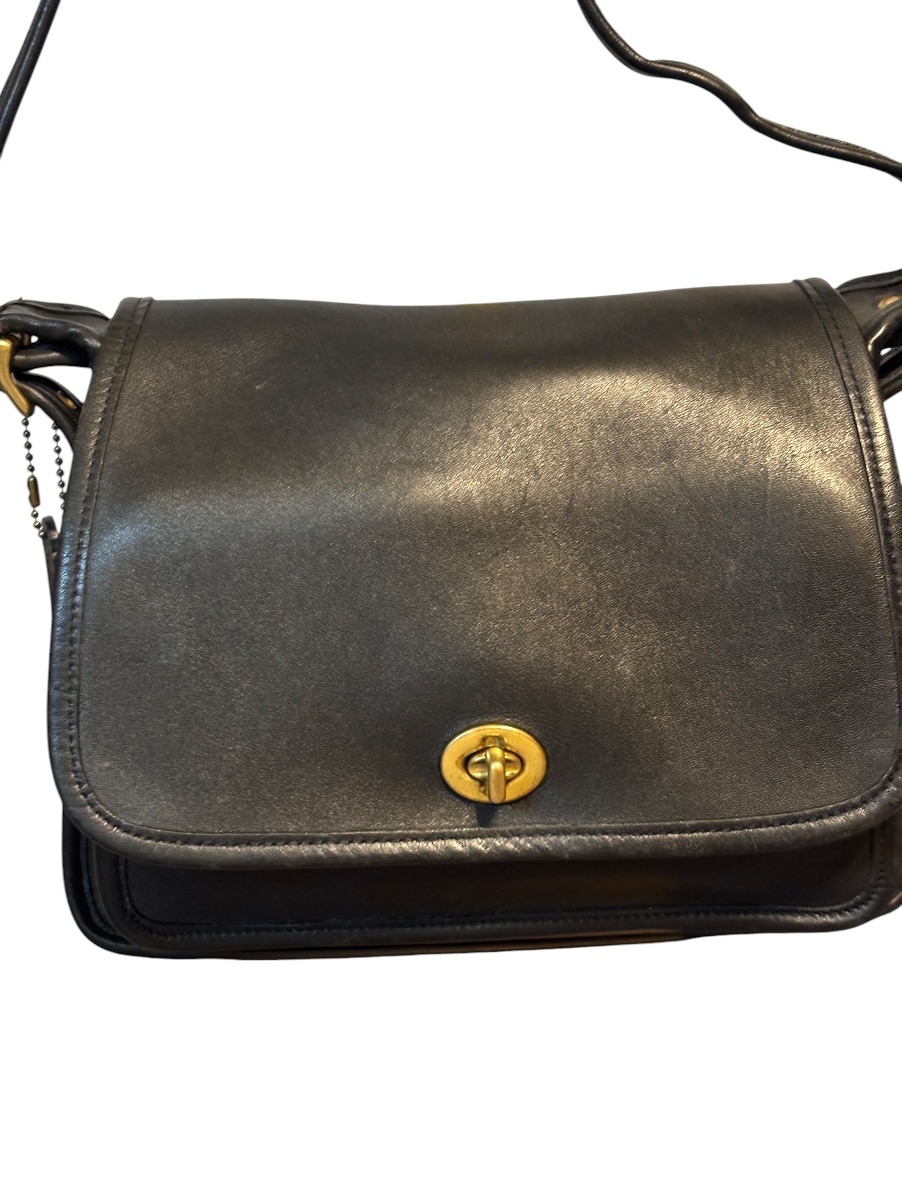 Coach Vintage Rambler 9061 Black Leather Crossbody Bag 2003