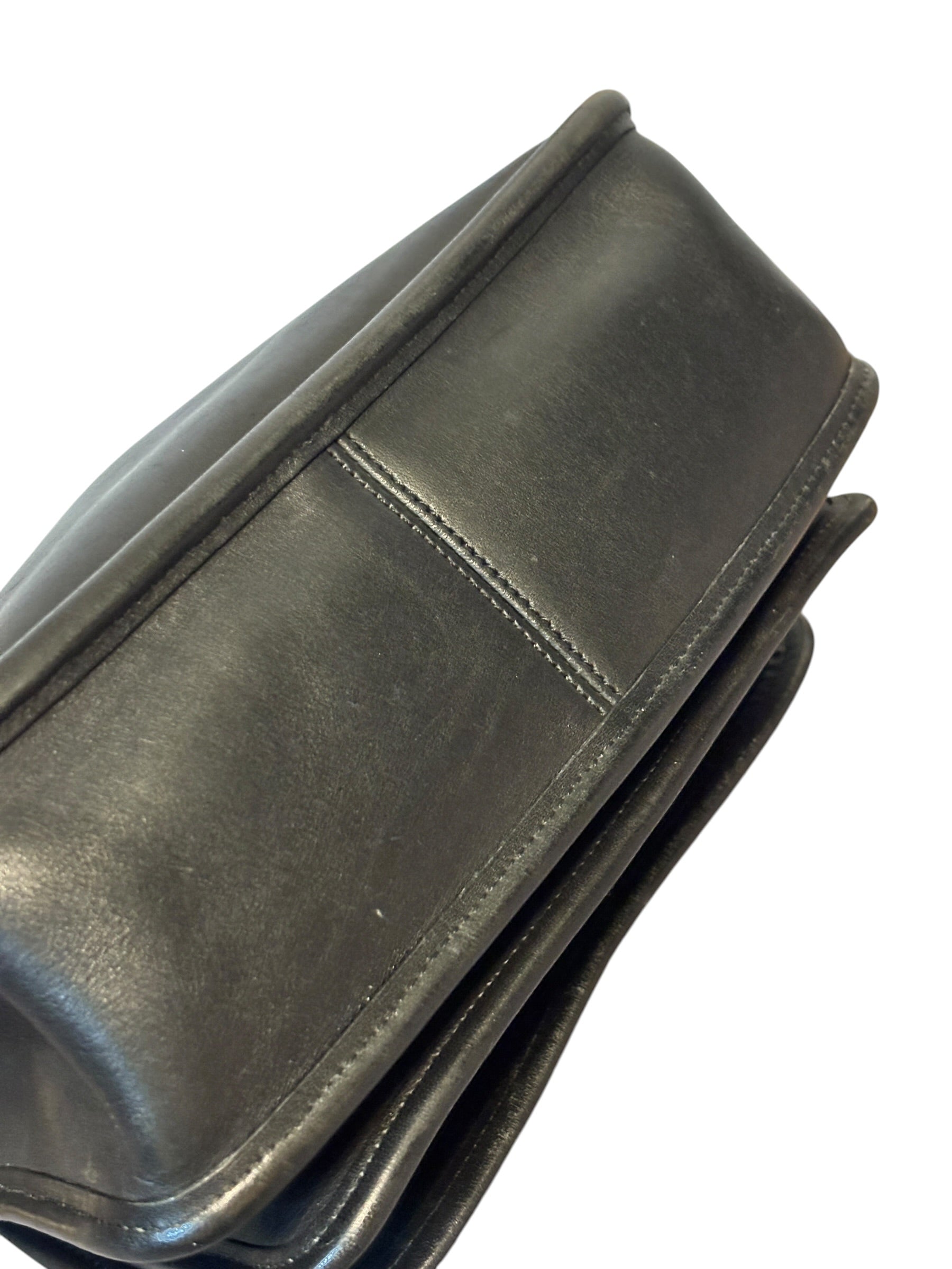Coach Vintage Rambler 9061 Black Leather Crossbody Bag 2003