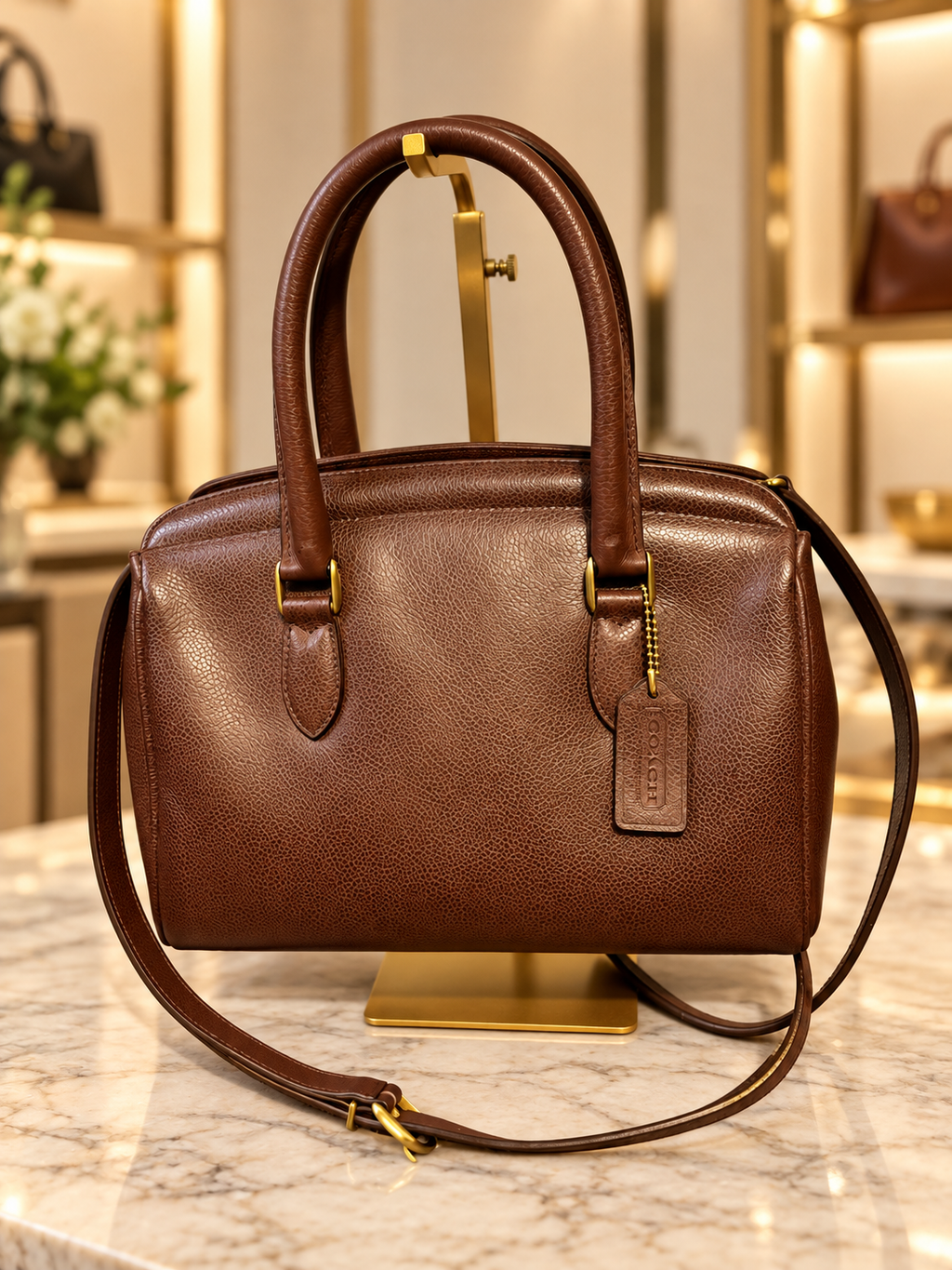 🤎✨ VINTAGE COACH Sutton Satchel 4410 | MAPLE Leather | MADE IN ITALY 👜