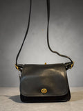Coach Vintage Rambler 9061 Black Leather Crossbody Bag 2003