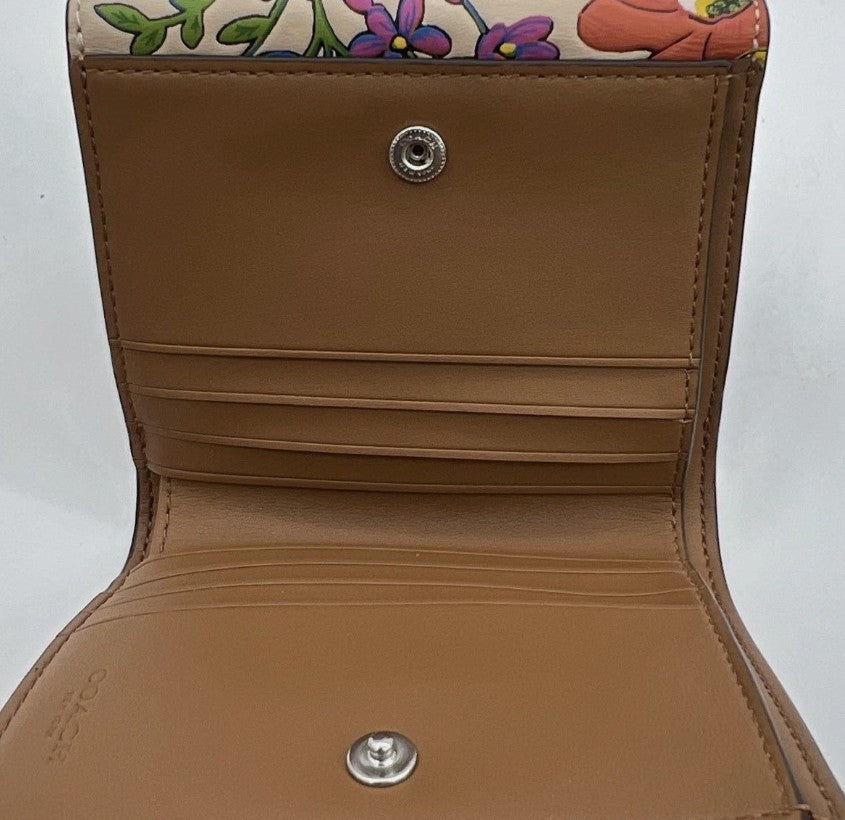 Coach Nolita 19 & Eliza Small Wallet Ivory Floral Leather Set CR365 CR397