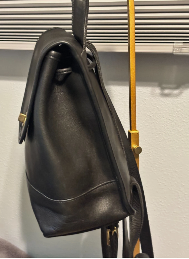 🖤✨ Vintage Coach Daypack Backpack #9960 | Black Leather | 2001 Costa Rica 👜