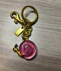 Snail Purse Charms in Pink and Purple with Gold or Silver Tone Hardware