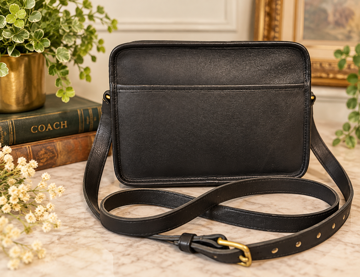 🖤✨ Rare Vintage Coach Blazer Bag | Black Leather Crossbody | Pre-1994 Made in USA 👜💕